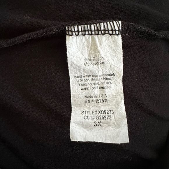 Meri Skye ~ Black Maxi Dress ~ crossover bodice ~ size 3XL - Picture 11 of 12